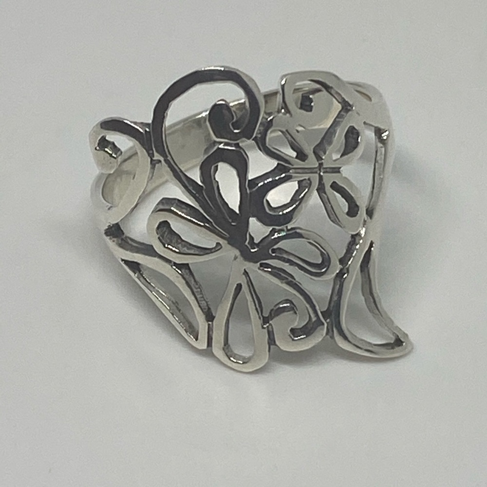 Sterling Silver Abstract Ring - image 2